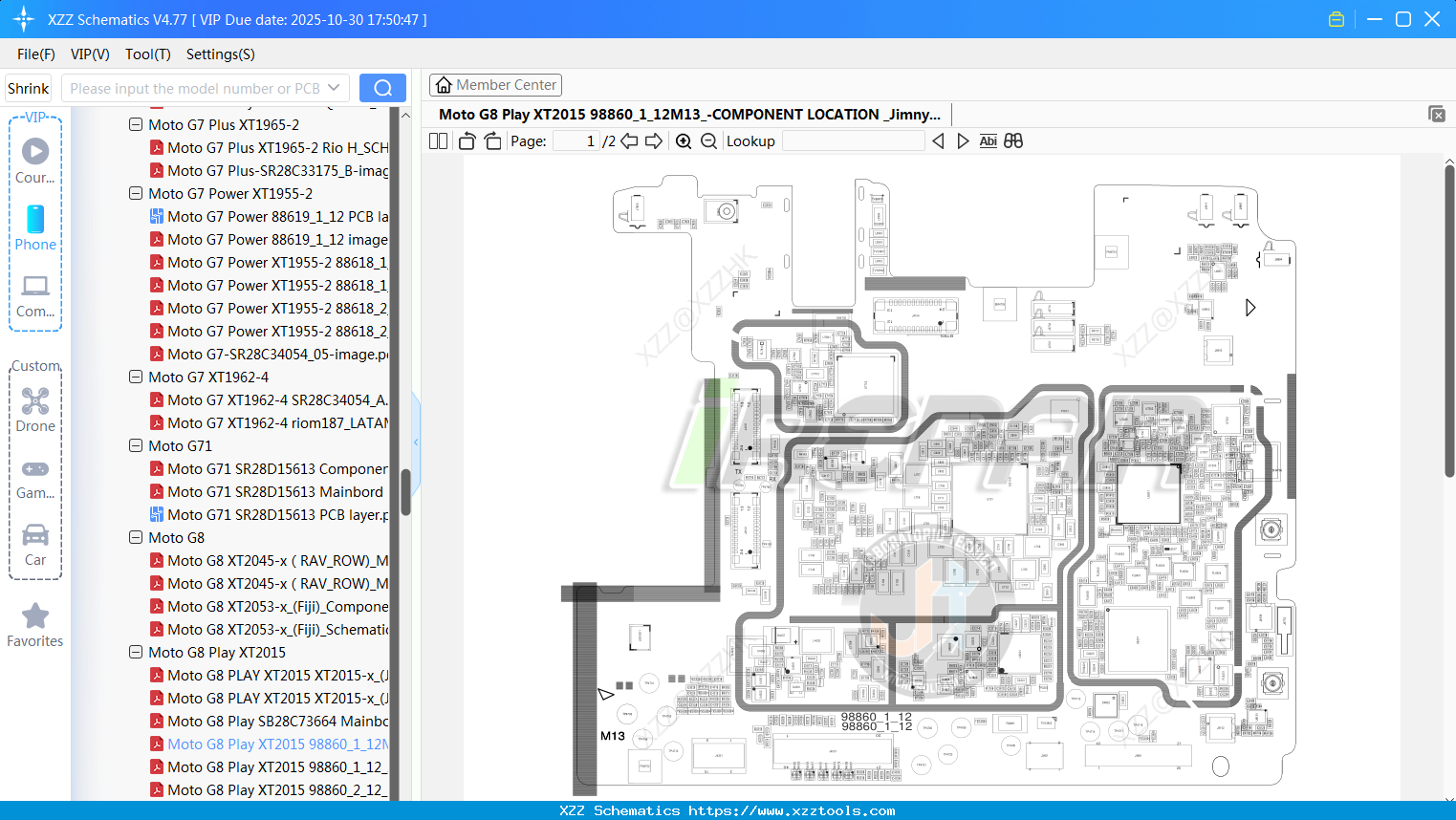 Motorola Moto G8 Play XT2015 98860_1_12M13_-COMPONENT LOCATION _Jimny
